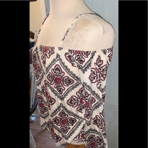 Charlotte Russ off shoulder bell sleeves top Sz S - Picture 4 of 7